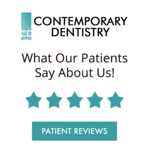 contemporary dentistry logo what our patients said about us